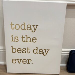 Inspirational Gold Text Wall Art